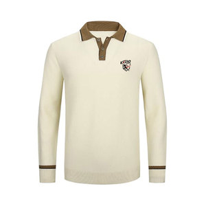 Chemises polo respirantes pour hommes à manches longues avec logo personnalisé imprimé – Meilleur design 2026 - Product Image 1