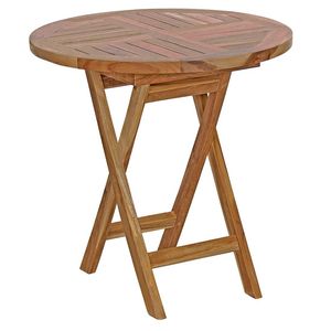 <b>Folding</b> Solid Wood <b>Round</b> Dining <b>Table</b> Set Mall Use Durable Eco-Friendly Modern Minimalist Design 2 Seating Dining Room Furniture - Product Image 1