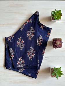 Blusa de algodón Ajrakh de diseño, hecha a mano, cómoda, lista para usar y cosida. - Product Image 5