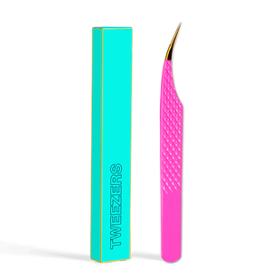 Kit Profesional de Pinzas para Extensión de Pestañas, Juego de 4 Herramientas para Técnicos de Pestañas, Caja de Almacenamiento, Agarre de Diamante, Acero Inoxidable de Precisión - Product Image 4