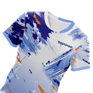 Camiseta estampada al aire libre de secado rápido personalizada de fábrica Jersey Tops activos - Product Image 1