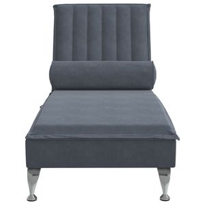 Chaise longue de massage gris foncé - Product Image 4