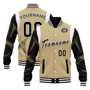 Chaqueta de Béisbol Varsity OEM, Personalizada, Mangas Bordadas, Cuello Alto, Uso Invernal, Antibacteriana, Envío Global eshel intl - Product Image 1