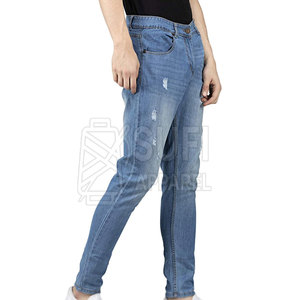 Jean homme coupe droite décontractée, tissu facile d'entretien, jean classique pour toutes les occasions - Product Image 4