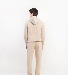 Sudadera con Capucha para Hombre, Color Claro, Corte Regular, Felpa de Algodón, Logotipo Bordado, Estilo Casual para Otoño - Product Image 2