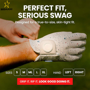 Guante de Golf Premium de Cuero Cabretta |   Sensación y Rendimiento Profesionales |   Guantes de Golf para Hombre, Mano Izquierda - Product Image 4