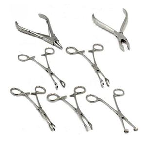 Pince à percer les oreilles, outil chirurgical, kit manuel, style classique, unisexe, en acier inoxydable, équipement de perçage de bijoux, certifié CE - Product Image 2