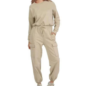 Plain Color Women Tracksuit Street Wear New Arrival Women <b>Track</b> <b>Suit</b> for Adult Custom Casual 100% Cotton Sweat <b>Suit</b> <b>Ladies</b> - Product Image 5