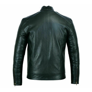 Biker Vintage Black Distressed Classic Leather Jacket Custom Tailored Vintage Style Leather Jacket Boys Winter jacket for <b>men</b> - Product Image 2
