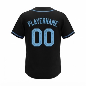 Camiseta de Béisbol Unisex con Botones, Estampado Digital, para Hombre, con Letras y Números Bordados, Uniforme Personalizado - Product Image 4