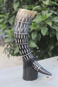 Cuerno para Beber Redondo de Estilo Vikingo, Hecho a Mano, Duradero y de Primera Calidad, con Acabado Pulido - Product Image 4