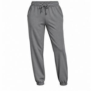 <b>Women</b> 100% Combed Cotton Brushed Fleece Pencil Pants Regular Fit Elastic Waist High <b>Winter</b> Joggers Streetwear <b>Trousers</b> OEM - Product Image 6