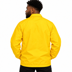 Chaqueta Deportiva Amarilla para Hombre Iota-Phi-Theta, con Letras Griegas Bordadas, Cierre de Botones, Ligera, Cortavientos, Manga Larga - Product Image 2