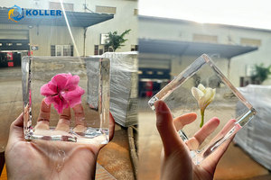 Koller khối trong suốt Máy làm đá pha lê khối đá khắc vào tinh thể bóng đá cho Whisky Cocktail làm mát - Product Image 2