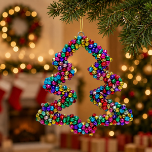 Adorno Colgante de Aluminio Metálico para Árbol de Navidad en Oferta |   Campanas de Navidad Multicolores para Decoración Festiva del Hogar y Fiestas - Product Image 1