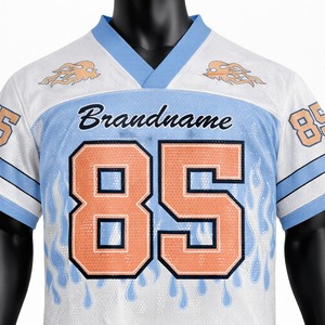 Ensemble de maillot et short de football américain personnalisé, uniforme sportif respirant, vêtements d'équipe personnalisés pour les entraînements et les matchs - Product Image 6