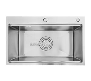 Évier de cuisine simple en acier inoxydable 304, fait main, à montage supérieur, finition satinée brossée, excellent prix, directement de l'usine du Vietnam - Product Image 6