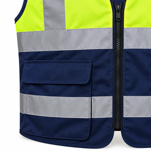 Chaleco de Seguridad Personalizado con Logotipo, Chaleco Reflectante de Alta Visibilidad, Ropa de Trabajo OEM ODM para Compradores Mayoristas Globales - Product Image 3