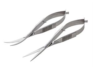 กรรไกรตัดขนตาแบบแมนนวลรุ่นใหม่ สแตนเลสสตีล แบบโค้งและแบบตรง พร้อมสปริง ใช้ในโรงพยาบาล โดย SurgiRight - Product Image 4