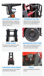 Kompak 1 Ton roda tiga Forklift listrik XINGCHA CPD-10 3000mm tinggi angkat CE disertifikasi dari sumber pabrik - Product Image 4