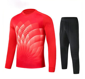 Kids Unisex Football Goalkeeper Uniform Sleeveless Soft Sponge <b>Pads</b> Breathable Moisture-Wicking UV Protection Custom Team Sport - Product Image 1