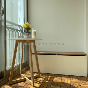 Dalles de sol en bois d'acacia imperméables à emboîtement pour usage intérieur et extérieur - Product Image 5