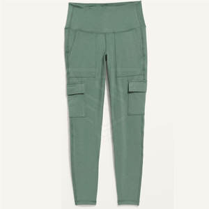 Leggings de sport ajustés pour femmes, en spandex, taille élastique unie, populaires, marque privée, taille XL, imperméables - Product Image 1