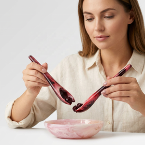 Bol à salade classique en résine polie, fait main, écologique, compatible lave-vaisselle, empilable, collection artisanale de qualité supérieure - Product Image 1