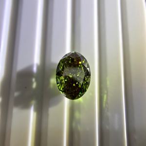 Diamante Ovalado Verde Intenso de 4.5CT, Corte Brillante, VS1, Certificado IGI, Cultivado en Laboratorio, Piedra Central Suelta - Product Image 4