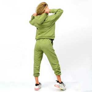 Summer Women's Clothing Fashion Casual Sports Tracksuits 100% Cotton Fleece Breathable 2 Piece Sports <b>Sets</b> for Women's - Product Image 4