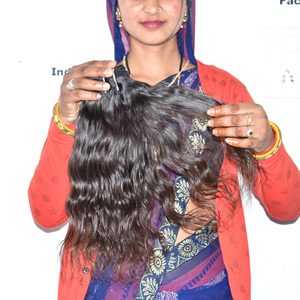 Cabello humano vietnamita doblemente estirado para mujer, ondulado indio, al por mayor, cutícula alineada, onda profunda, sin procesamiento químico - Product Image 3