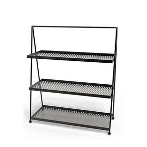 Estante de vidrio para especias, estantería de almacenamiento de 2 niveles para encimera de cocina, soporte de exhibición, estantería de escritorio, librero - Product Image 1