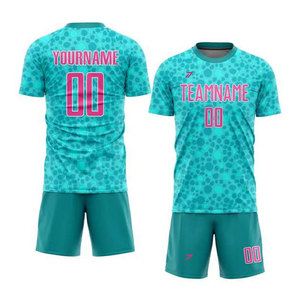 School Team Soccer Uniform Set Girls Boys Sublimated Jersey Full Color Custom Number Name Logo Breathable OEM Wholesale - Product Image 1