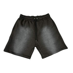 Servicio OEM, Venta al por Mayor, Shorts Unisex de Diseño Exclusivo con Lavado Ácido y Efecto Desgastado, Ligeros y de Color Sólido - Product Image 6