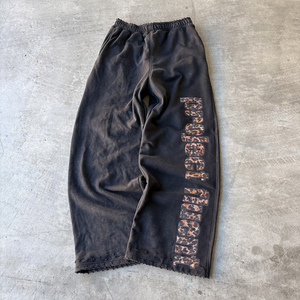 Pantalones Deportivos de Algodón Grueso con Estampado de Leopardo y Logotipo Bordado Personalizado de Alta Calidad para Hombre, Cintura Elástica Básica, Pierna Ancha - Product Image 3