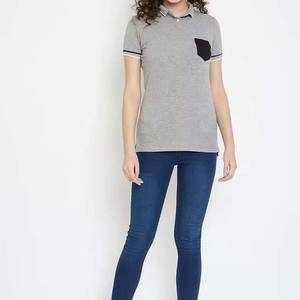 Nouveau design, polo de golf doux pour femmes, vente en gros de polos en polyester imprimés pour femmes avec logo personnalisé - Product Image 2