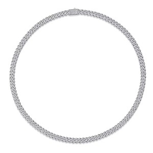 Chaîne cubaine en argent 925 avec diamants Moissanite VVS très demandée, bijoux Hip Hop Streetwear, disponible en gros - Product Image 2