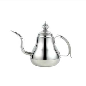 Tetera de metal con acabado de espejo, de primera calidad, para servir café y té en el hogar, la cocina, la mesa del comedor y fiestas de té. - Product Image 1