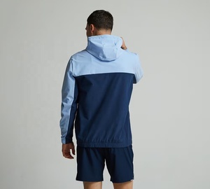 Conjunto Deportivo para Hombre con Capucha y Bloques de Color, Chaqueta Cortavientos Impermeable y Transpirable, 100% Poliéster, Ropa Deportiva para Verano y Actividades al Aire Libre - Product Image 4