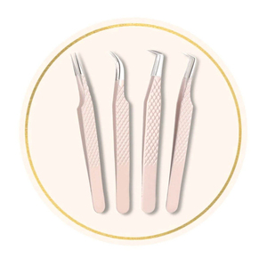 Pinzas Profesionales de 90 Grados con Diseño de Mariposa Roja, de Acero Inoxidable, Punta Lisa, Duraderas, para Extensión de Pestañas y Cuidado de las Manos - Product Image 3