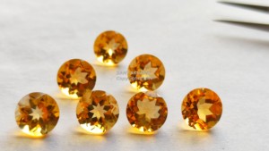 Lote al por mayor de piedras preciosas sueltas facetadas de citrino dorado natural de calidad AAA, corte brillante de 10 mm, para la fabricación de joyas - Product Image 3