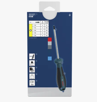 Set Obeng Torx Industri/DIY 5 Buah TX10 TX15 TX20 TX25 TX30 Ujung Magnetik Chrome Vanadium Pegangan Lembut Anti-selip Tinggi