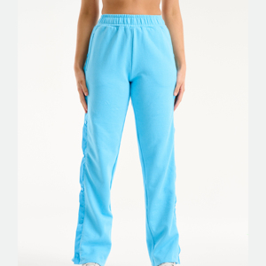 Pantalon de jogging ample sur mesure avec passepoil en molleton de coton pour femme, idéal pour le yoga - Product Image 2