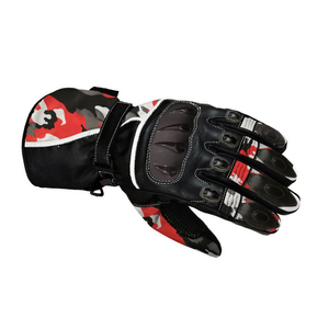 ถุงมือขี่มอเตอร์ไซค์หนังแท้ลายโลโก้สั่งทำราคาถูก รุ่นใหม่ล่าสุด - Product Image 2