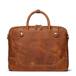 Bolsos de Cuero Genuino para Computadora Portátil con Logotipo Personalizado 2026, Bolsa de Cuero para Computadora Portátil al por Mayor, Maletín de Oficina con Múltiples Compartimentos - Product Image 5