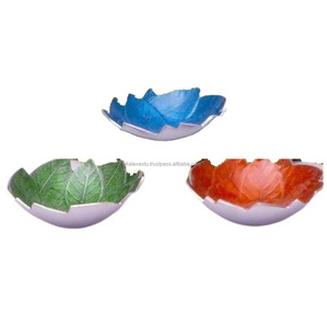 Plateau à fruits en métal de qualité supérieure avec finition colorée, plateau à fruits secs, plateau de service pour collations, décoration de la maison, article cadeau, peinture par coulée - Product Image 1