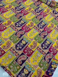 Tissu en crêpe de soie jacquard biologique de qualité supérieure, écologique, lisse, respirant, textile de luxe pour mariage, soirée, vêtements pour filles - Product Image 6