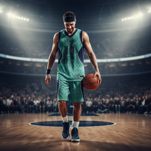 Pro Felt Sportswear Clothing Top Quality Basketball Team Wear Quick Dry Sublimated Athletic High Waist Shorts & Sleeveless Shirt - Product Image 3