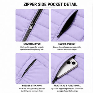 Chaleco Térmico Premium sin Mangas para Hombre, Chaqueta de Invierno con Tela de Poliéster Transpirable, Diseño Cortavientos para Actividades al Aire Libre - Product Image 3