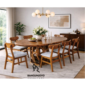 Sillas de Comedor Modernas para Jardín, Muebles de Madera Maciza de Teca para Exteriores, para Cocina, Hoteles, Villas - Product Image 4